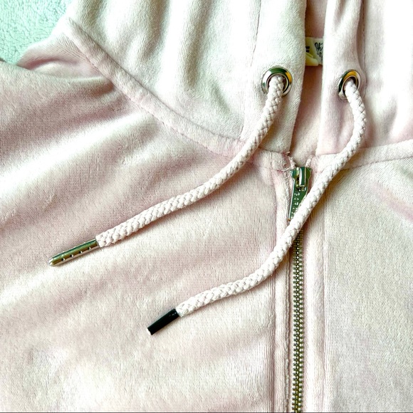 Y2K GARAGE Velour Pink Hoodie - Picture 7 of 10